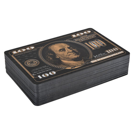 Playing Cards Black Foil $100 Bill