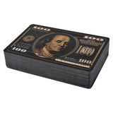 Playing Cards Black Foil $100 Bill