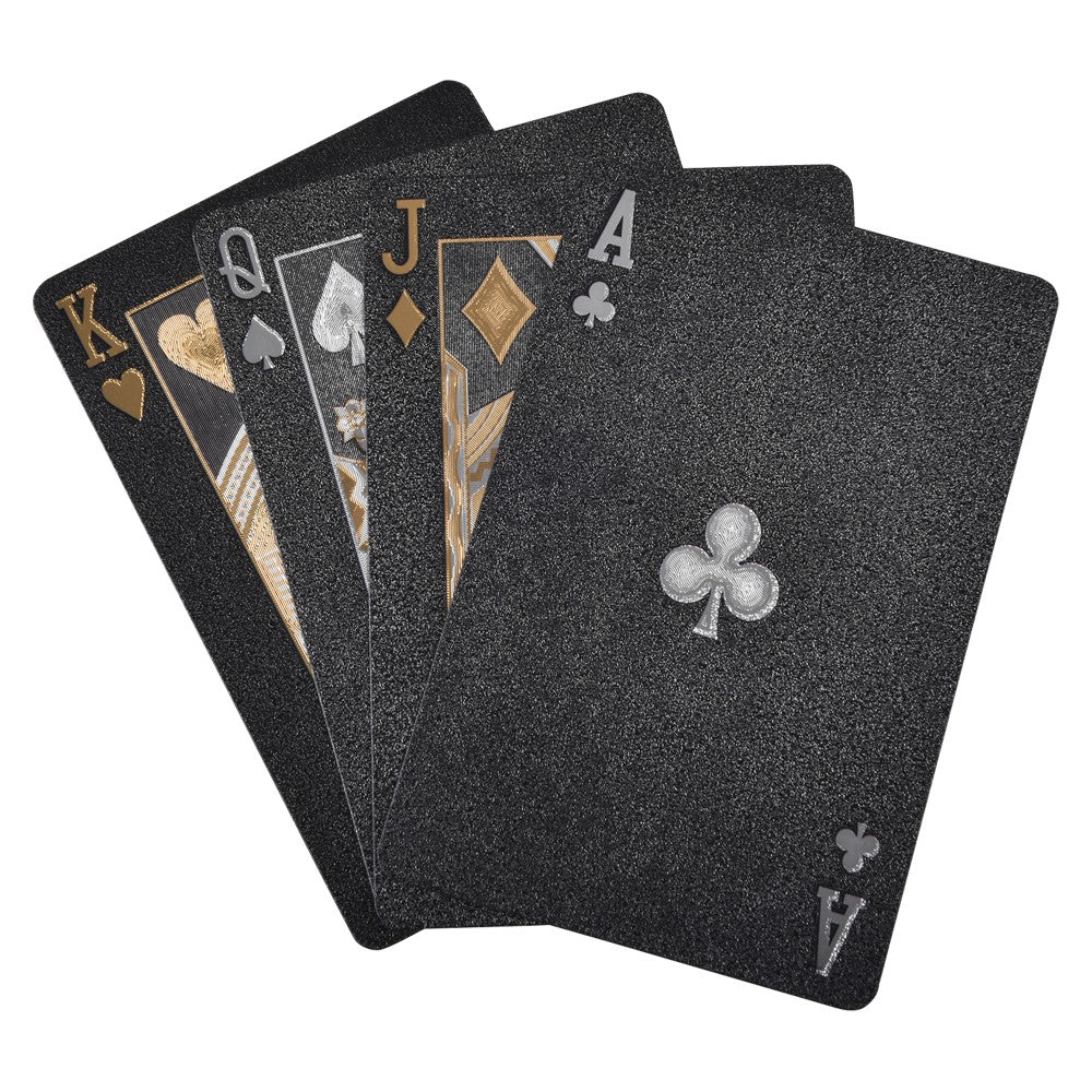 Playing Cards Black Foil $100 Bill