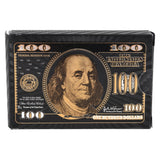 Playing Cards Black Foil $100 Bill