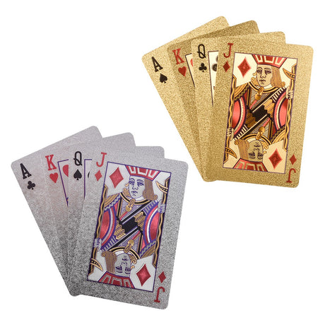 Playing Cards Gold And Silver Foil $100 Bill