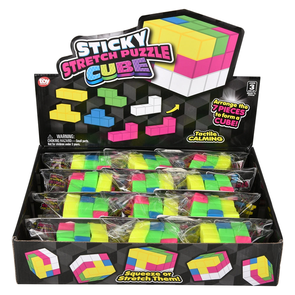 Sticky Stretch Puzzle Cube (12 PC Display)