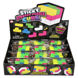 Sticky Stretch Puzzle Cube (12 PC Display)