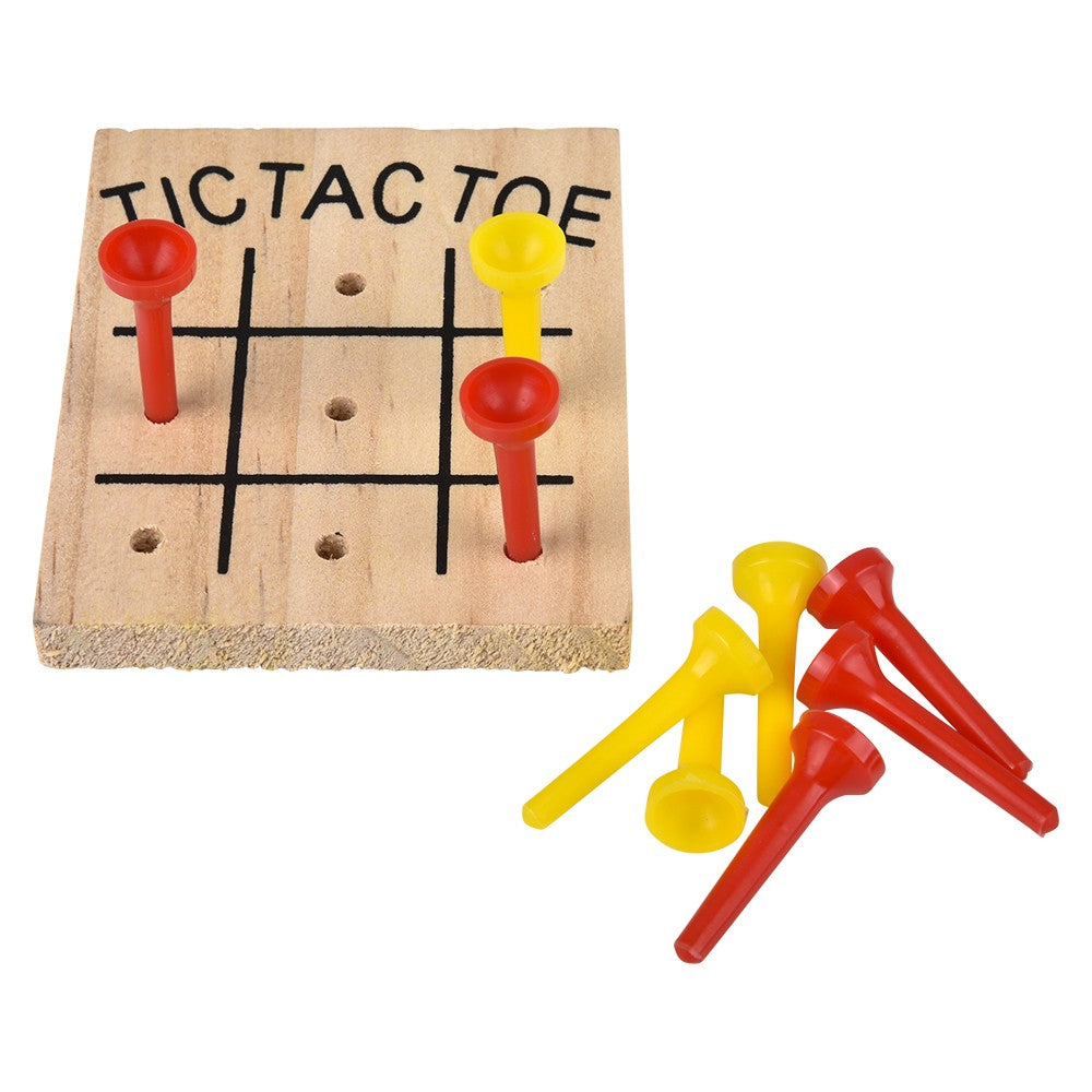 Wooden Tic-Tac-Toe Game (1 DZ)