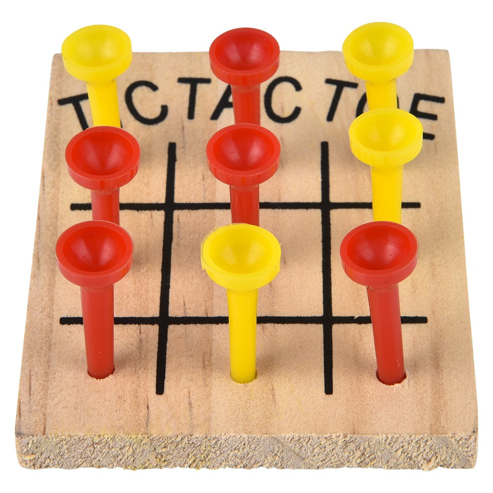 Wooden Tic-Tac-Toe Game (1 DZ)