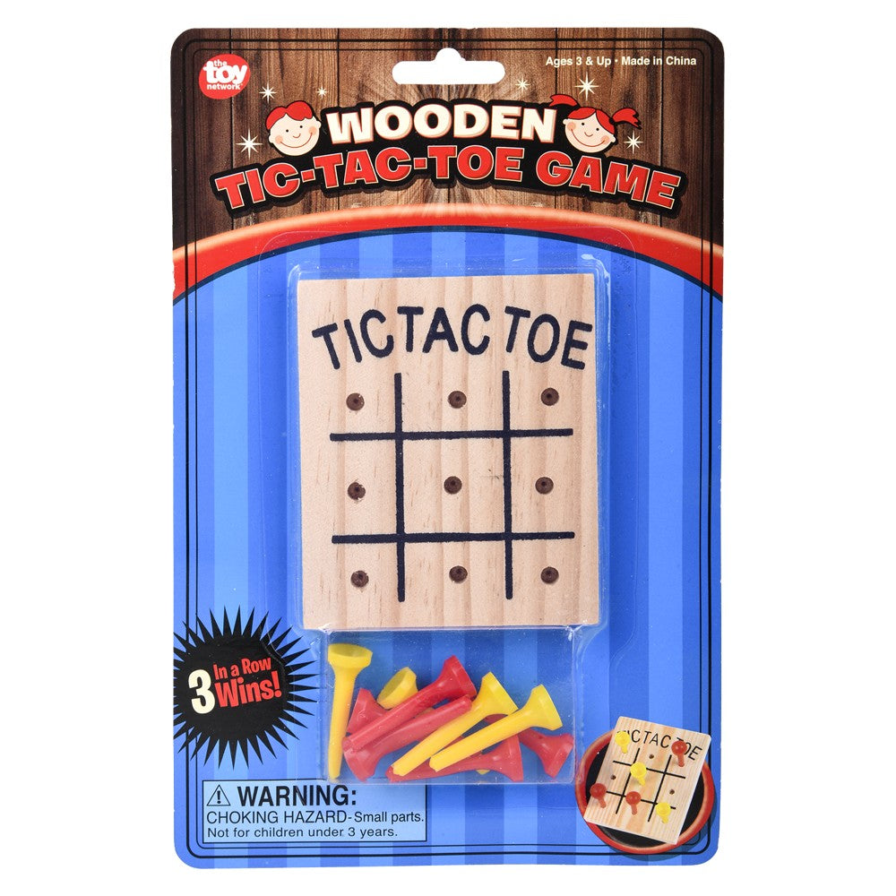 Wooden Tic-Tac-Toe Game (1 DZ)