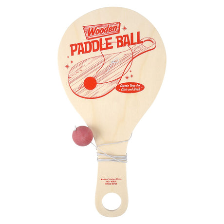 Wooden Paddle Ball (1 DZ)