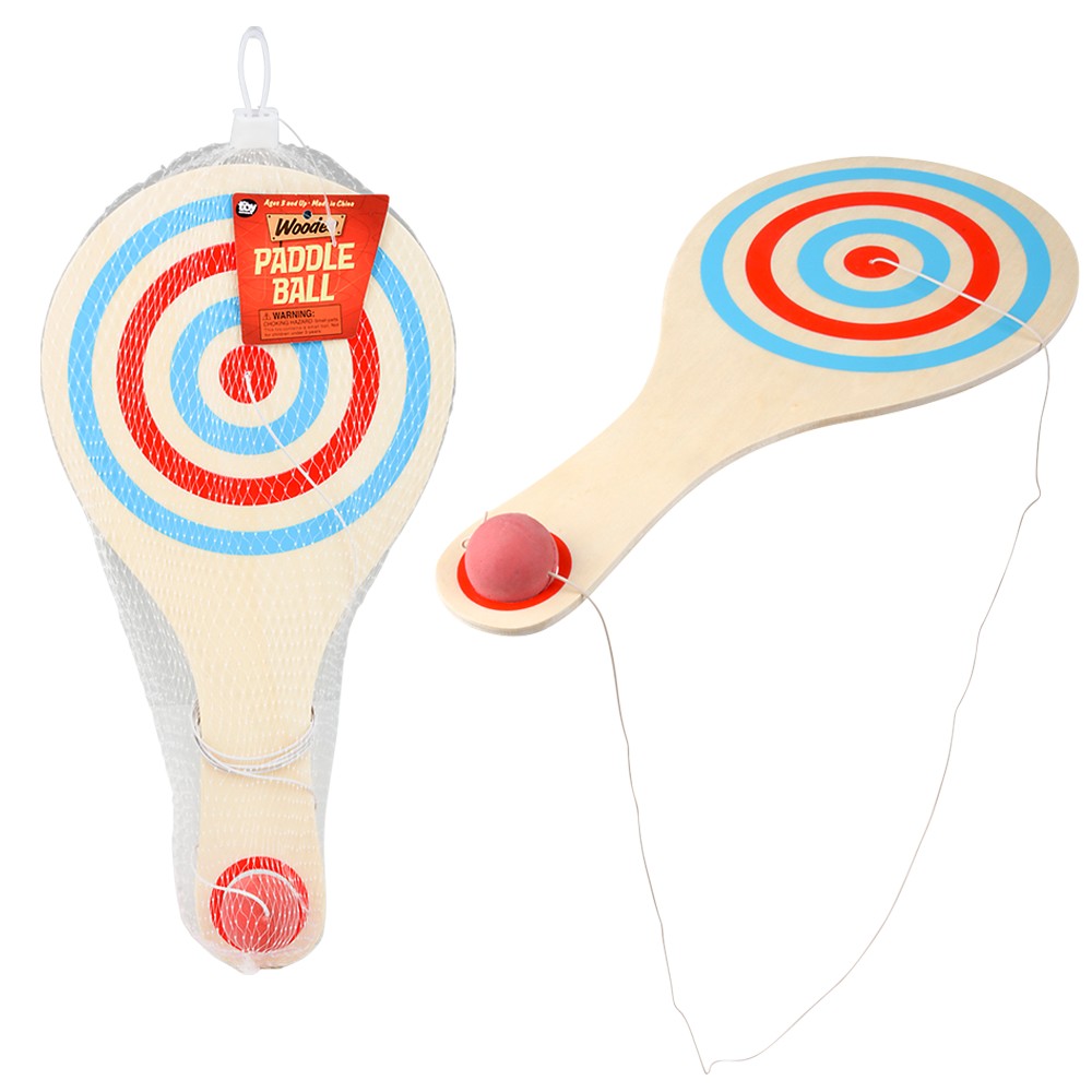 Wooden Paddle Ball (1 DZ)