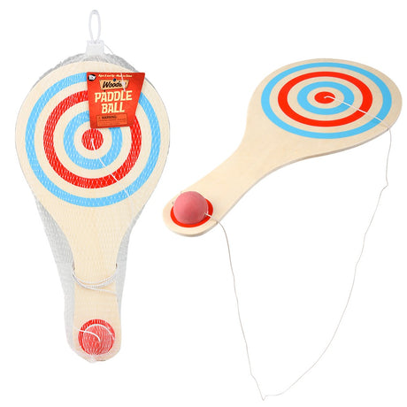 Wooden Paddle Ball (1 DZ)