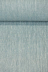 1 Yard Azure Linen Novelty Herringbone Yarn-Dyed Fabric Midweight 54 Inch Width