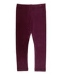 Unik Girl Cotton Legging - Burgundy, Grey, Navy, Purple, Solid, 2-12 (1 Pair)