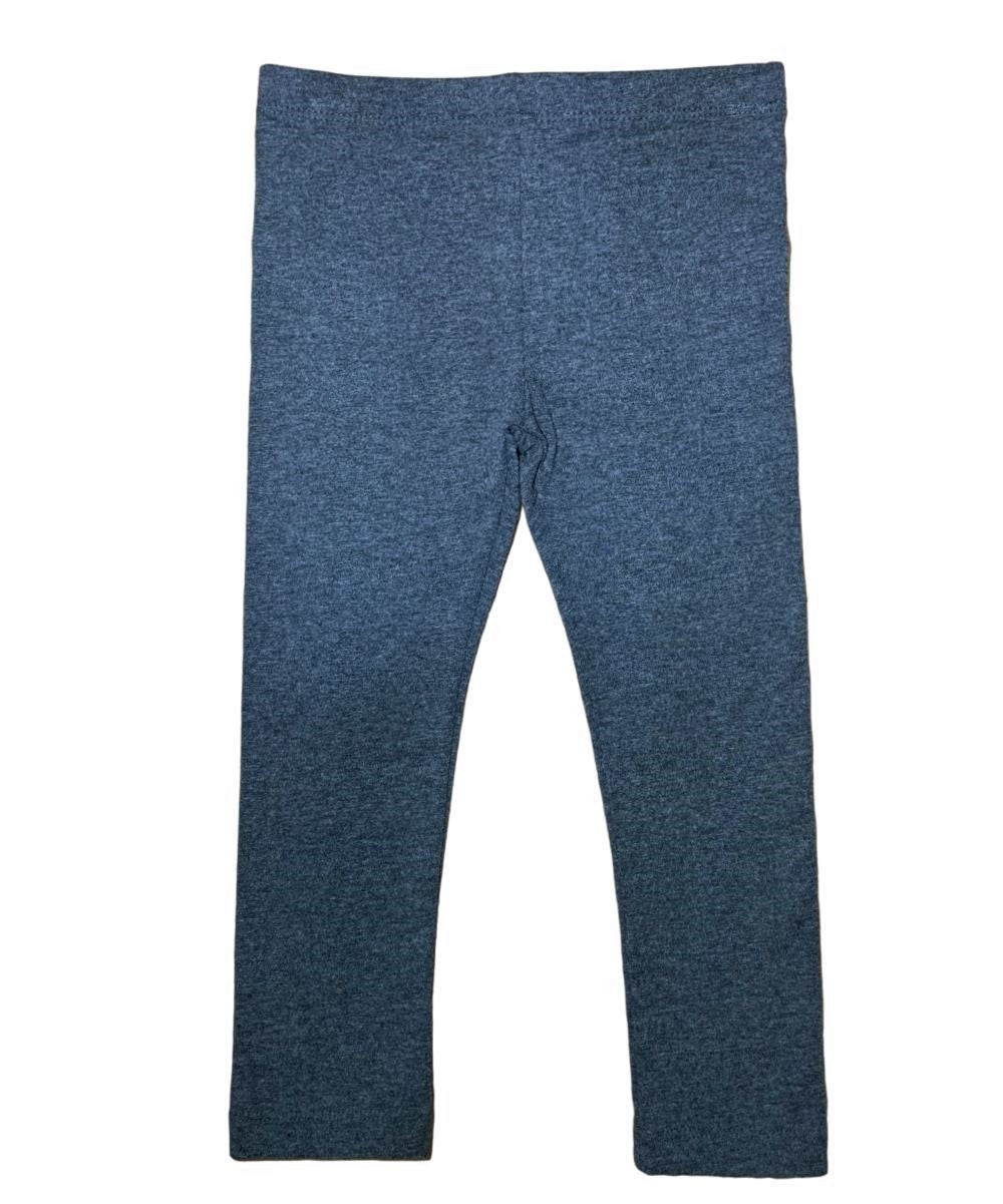 Unik Girl Cotton Legging - Burgundy, Grey, Navy, Purple, Solid, 2-12 (1 Pair)