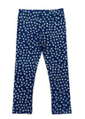 Unik Girl Cotton Print Legging Cotton Spandex Fabric - Leopard, Navy Hearts, Maroon Floral, Stretchy, Sizes 2-12 (1 Piece)