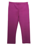 Unik Girl Polyester Spandex Leggings - Black P, Mint P, Purple P, Stretchy, Sizes 2-12 (1 Pair)