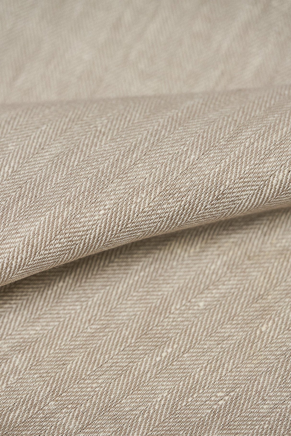 1 Yard Linen Novelty Herringbone Yarn-Dyed Fabric Buff Color 54” Width