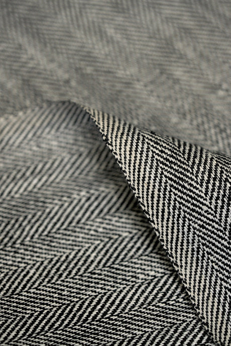 Linen Herringbone Yarn-Dyed Swatch