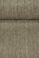 1 Yard Linen Novelty Herringbone Yarn Dyed Fabric Cocoa Color 54" Width