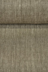 1 Yard Linen Novelty Herringbone Yarn Dyed Fabric Cocoa Color 54" Width