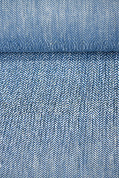 Linen Herringbone Yarn-Dyed Colonial Fabric
