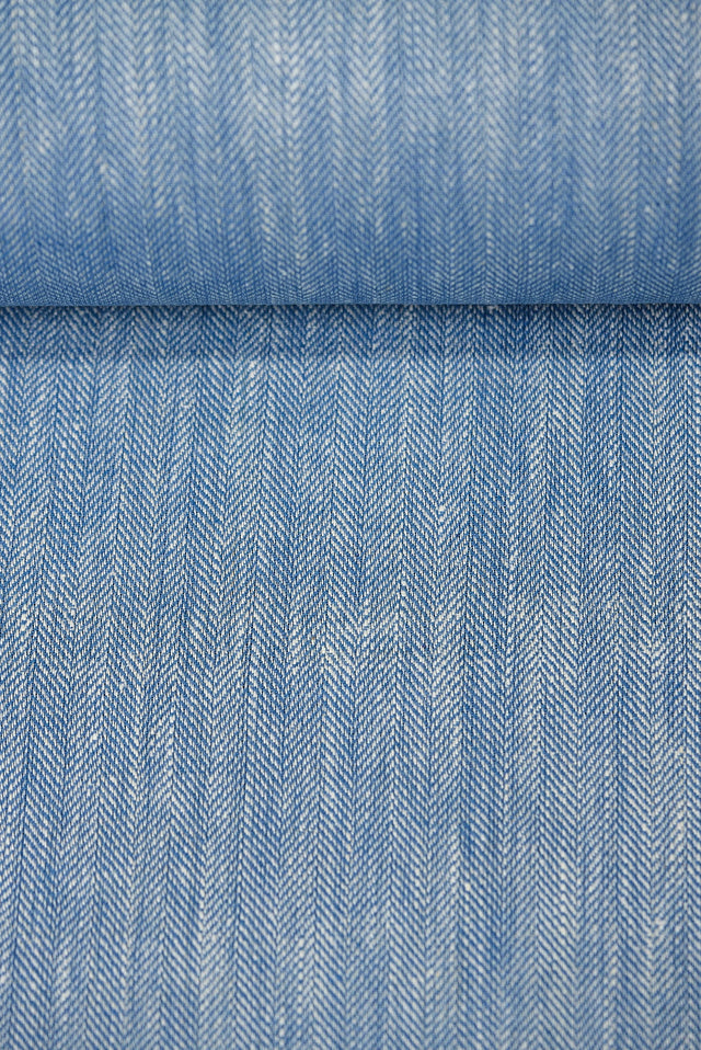 Linen Herringbone Yarn-Dyed Colonial Fabric