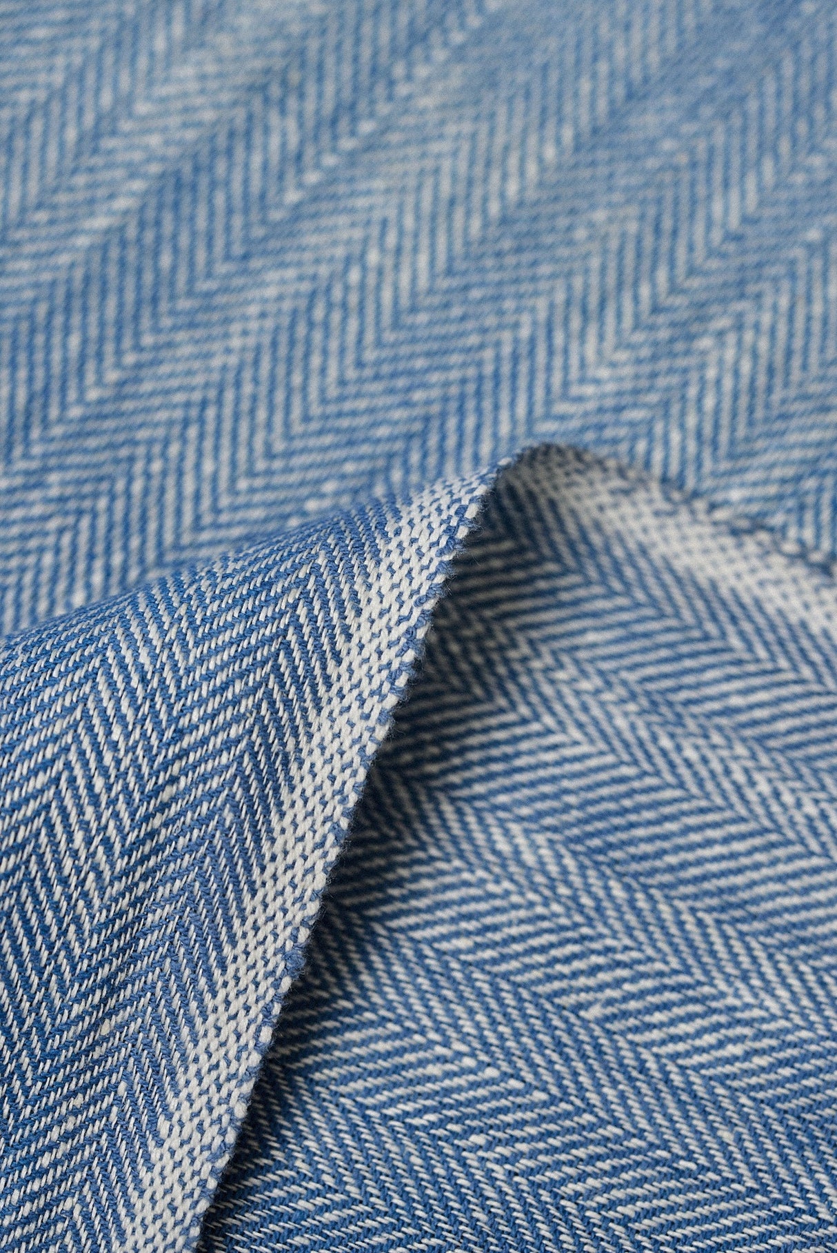 Linen Herringbone Yarn-Dyed Colonial Fabric