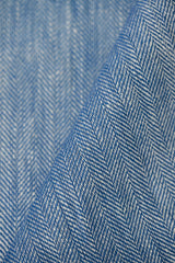 Linen Herringbone Yarn-Dyed Colonial Fabric