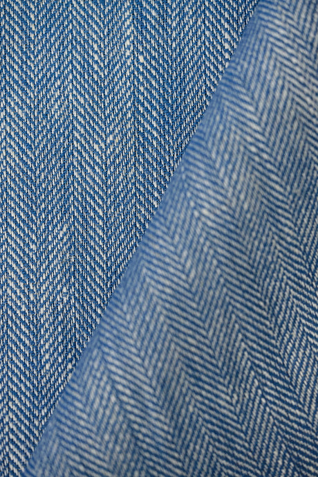 1 Yard Linen Novelty Herringbone Yarn Dyed Fabric Colonial Color 54" Width