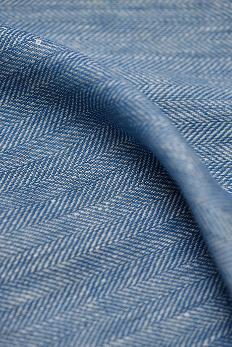 Linen Herringbone Yarn-Dyed Colonial Fabric