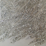 Beaded Sequined Lace Fabric