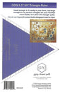 Plastic Quilting Triangle Ruler 5.5in 60 Degree