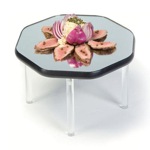 Geneva Tiered Display Mirror Tray - Octagon, 22"