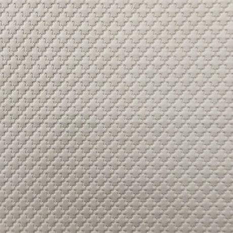 Geo Fabric Cotton Polyester Fabric - Embossed Geometric Design, Beige, 58" Width (1 Yard)