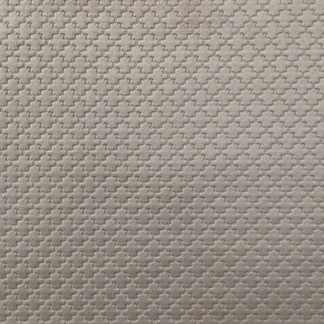 Geo Fabric Cotton Polyester Fabric - Embossed Geometric Design, Beige, 58" Width (1 Yard)