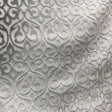 Georgia Damask Cut Velvet Fabric - Beige, Mimosa, Turquoise, Royal, Gray, 56" Width (1 Yard)
