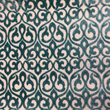 Georgia Damask Cut Velvet Fabric - Beige, Mimosa, Turquoise, Royal, Gray, 56" Width (1 Yard)