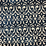 Georgia Damask Cut Velvet Fabric - Beige, Mimosa, Turquoise, Royal, Gray, 56" Width (1 Yard)