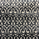Georgia Damask Cut Velvet Fabric - Beige, Mimosa, Turquoise, Royal, Gray, 56" Width (1 Yard)