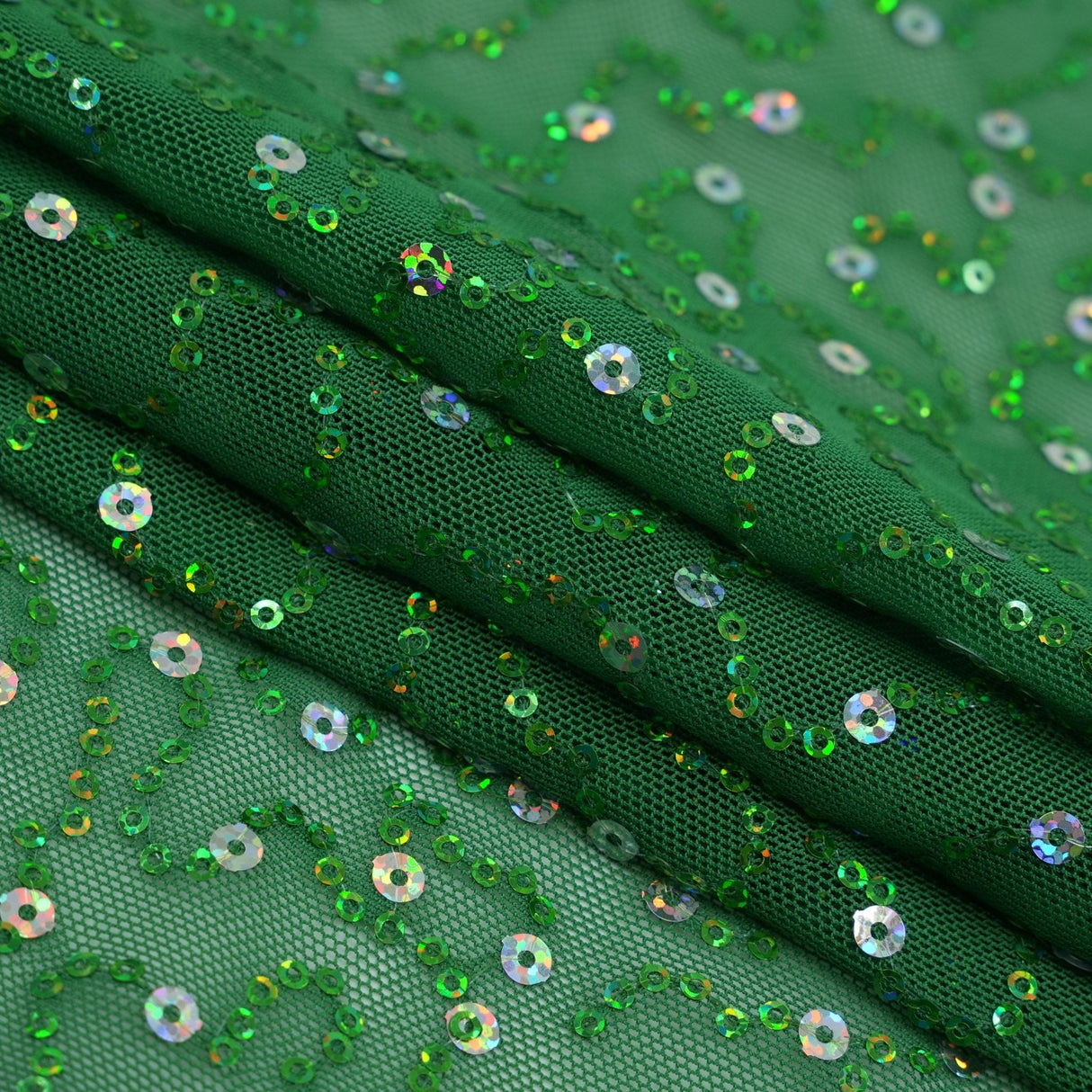 Sequin Mesh Stretch Fabric
