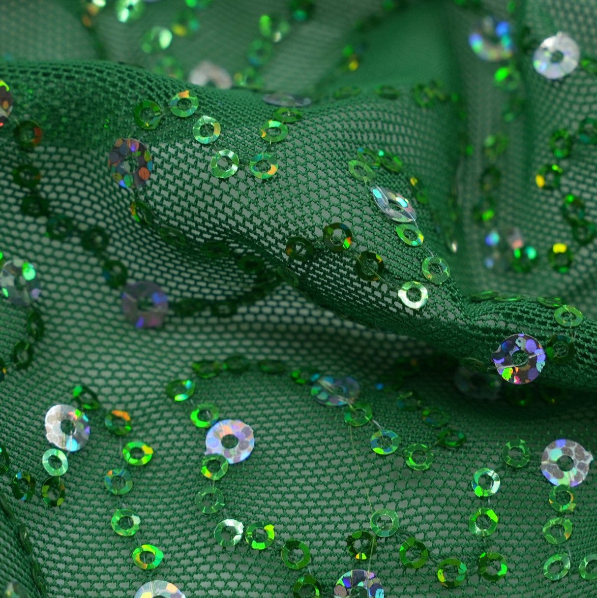 Sequin Mesh Stretch Fabric