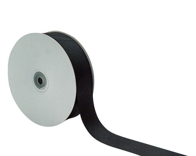1 1/2"x 50 yards Black Polyester Grosgrain Gift Ribbon