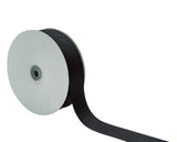 1 1/2"x 50 yards Black Polyester Grosgrain Gift Ribbon