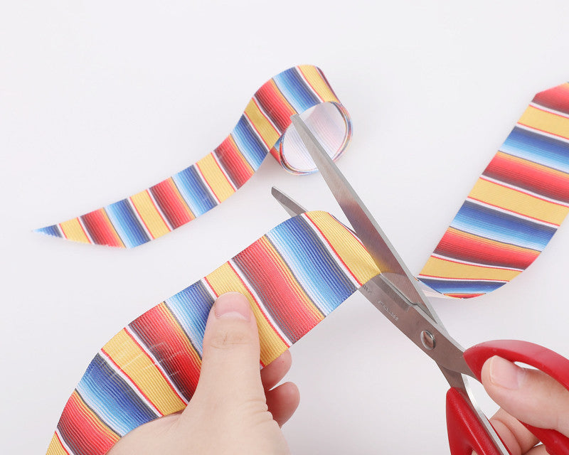 1.5" x 50 Yard Mexican Serape Folklorico Grosgrain Gift Ribbon - 1 Roll