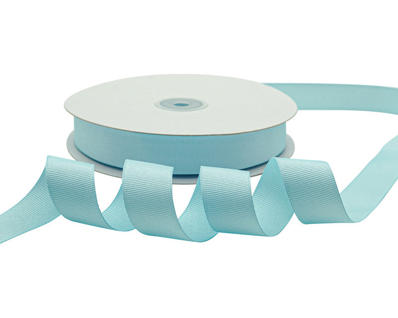 7/8"x 50 yards Blue Polyester Grosgrain Gift Ribbon - Pack of 10
