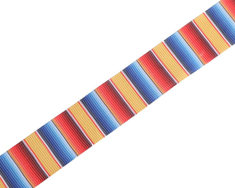 7/8" x 50 Yard Mexican Serape Folklorico Grosgrain Gift Ribbon - 1 Roll