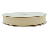 7/8"x 50 yards Ivory Polyester Grosgrain Gift Ribbon - Pack of 10