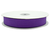 7/8"x 50 yards Purple Polyester Grosgrain Gift Ribbon - Pack of 10