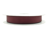 7/8"x 50 yards Wine Polyester Grosgrain Gift Ribbon - Pack of 10