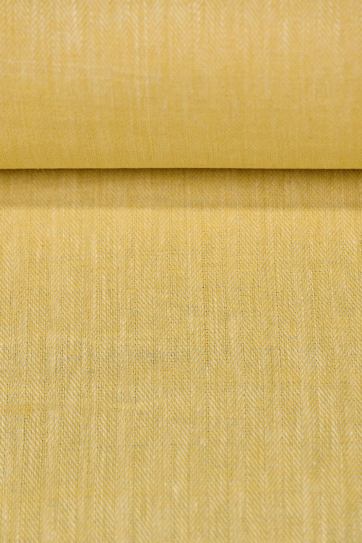 1 Yard Linen Novelty Herringbone Yarn Dyed Fabric Honey Color 54" Width
