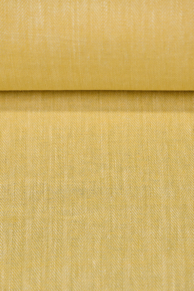 Linen Herringbone Yarn-Dyed Honey Fabric