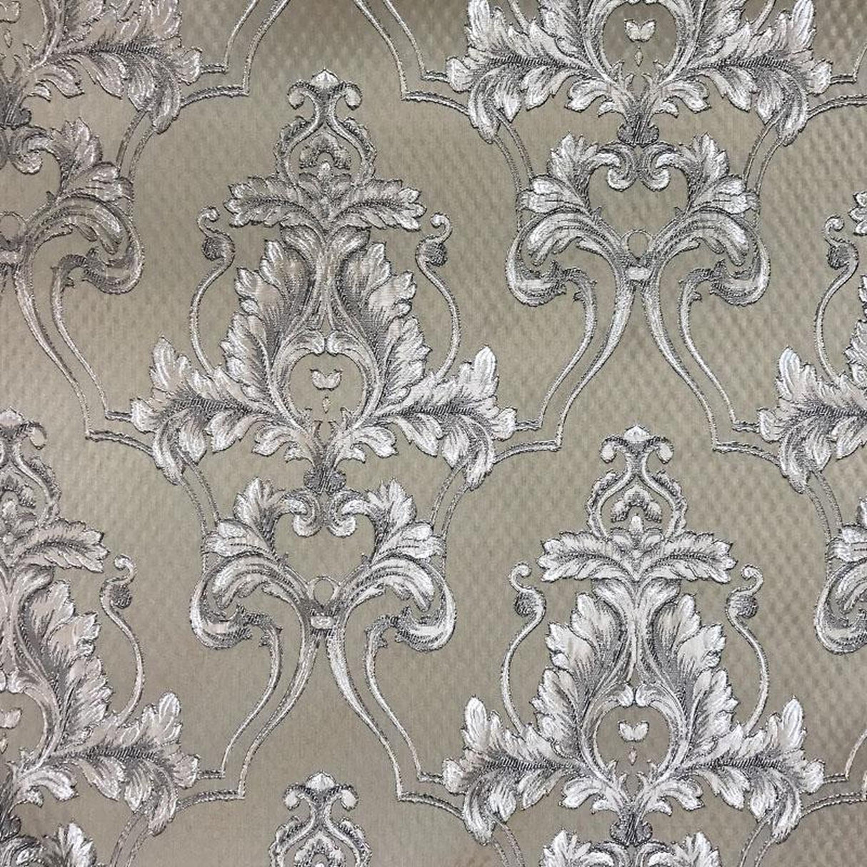 Giovani Damask Polyester Fabric - Elegant Traditional Damask, 55" Width (1 Yard)